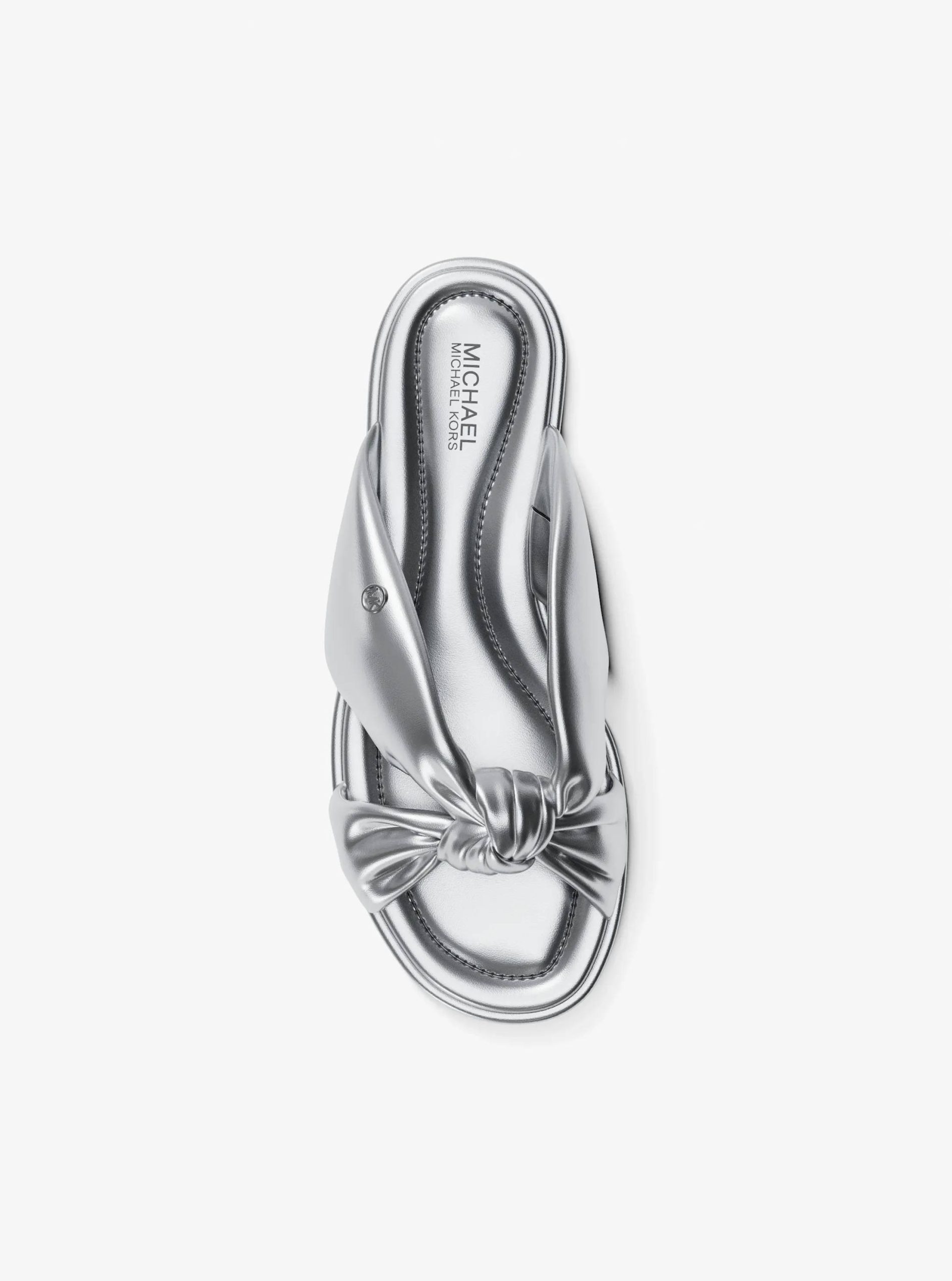 Michael Kors Elena Metallic Slide Sandal - Preorder