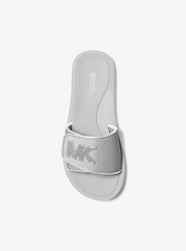 Michael Kors Palmer Metallic Mesh Slide Sandal - Preorder