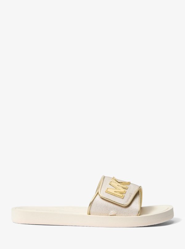 Michael Kors Palmer Metallic Mesh Slide Sandal - Preorder