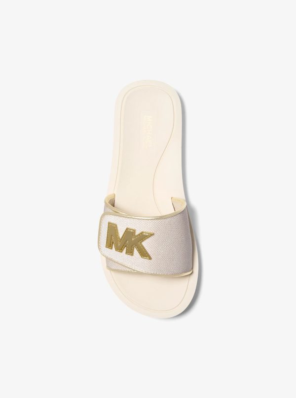 Michael Kors Palmer Metallic Mesh Slide Sandal - Preorder