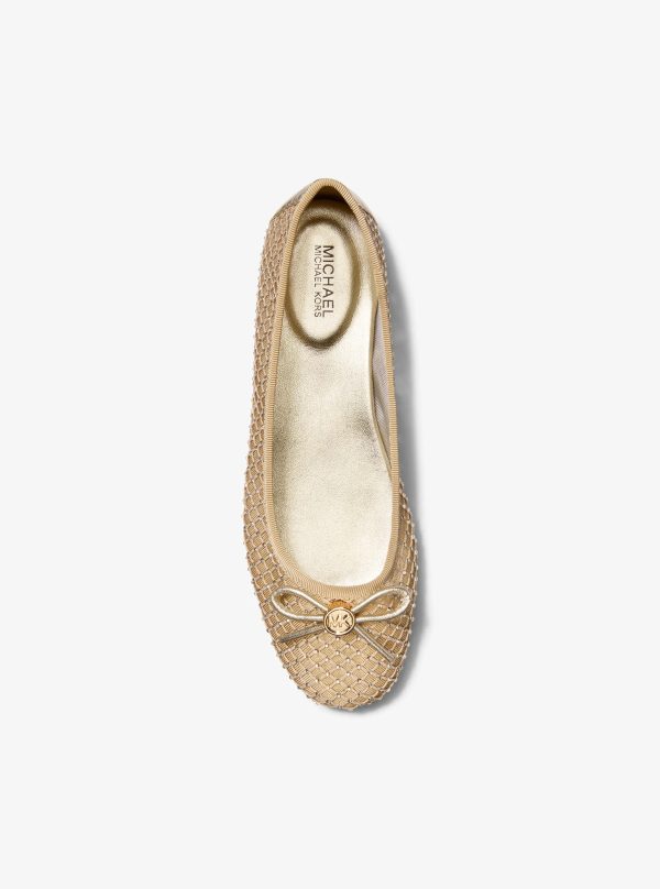 Michael Kors Savannah Embellished Mesh Ballet Flat - Preorder