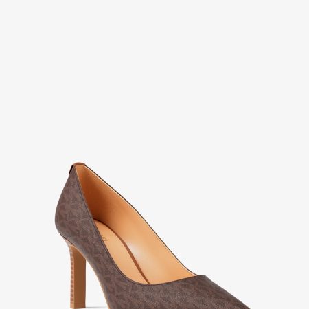 Michael Kors Willa Signature Logo Pump - Preorder — Brown