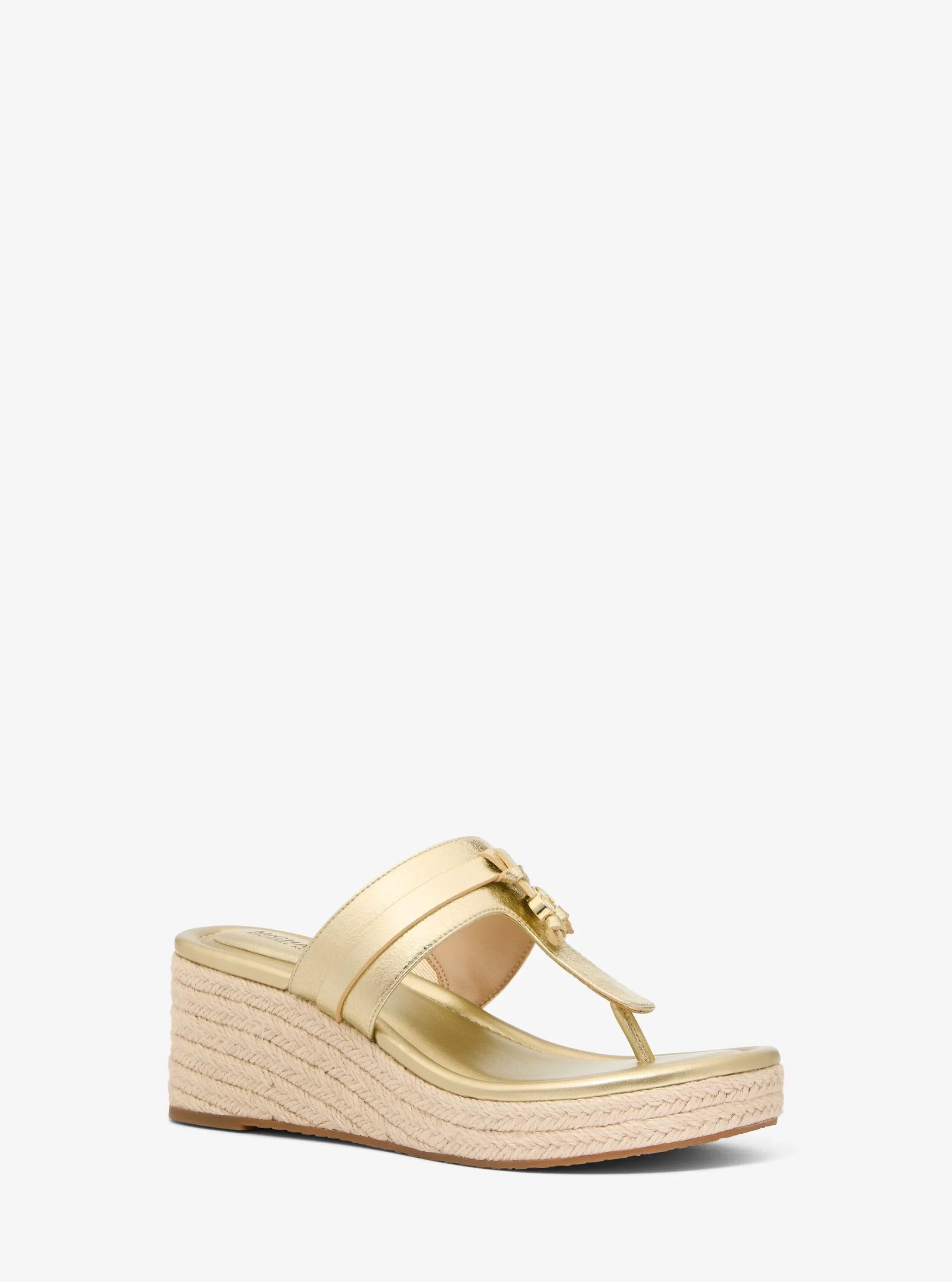 Michael Kors Zoe Metallic Wedge Sandal - Preorder