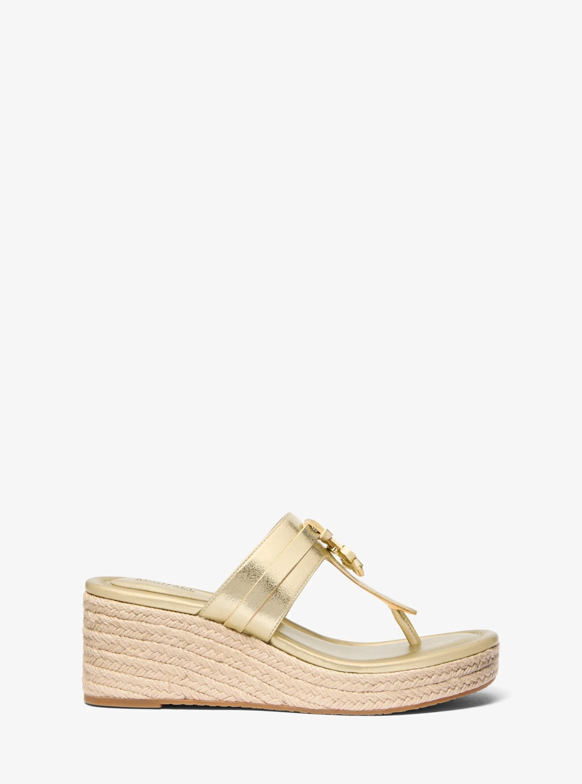 Michael Kors Zoe Metallic Wedge Sandal - Preorder