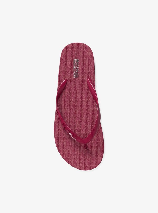 Michael Kors Signature Logo Flip Flops - Preorder