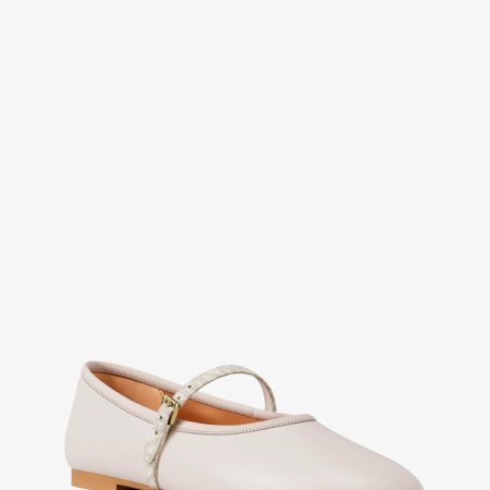 Michael Kors Phoebe Signature Logo Trim Ballet Flat - Preorder — Lt Cream