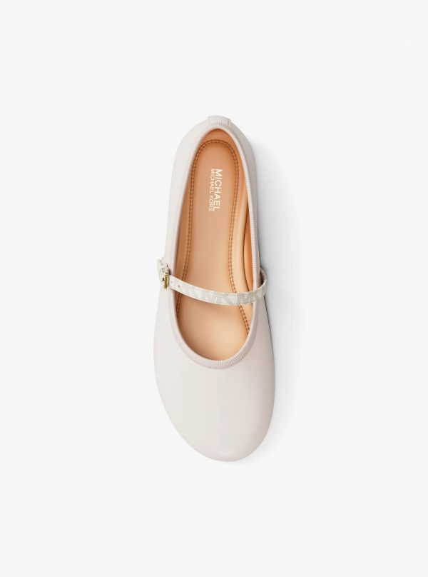 Michael Kors Phoebe Signature Logo Trim Ballet Flat - Preorder