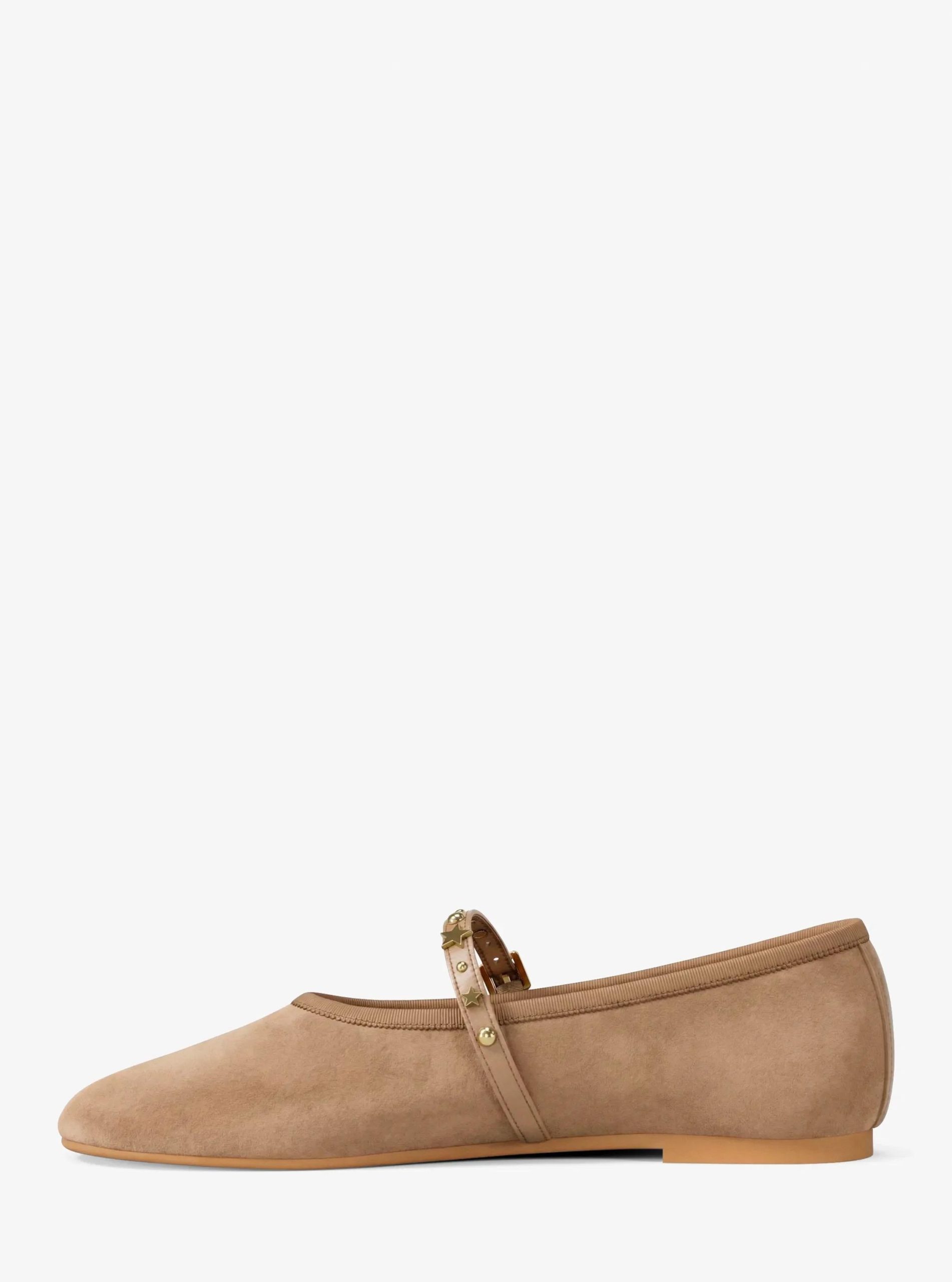 Michael Kors Phoebe Embellished Leather Ballet Flat - Preorder