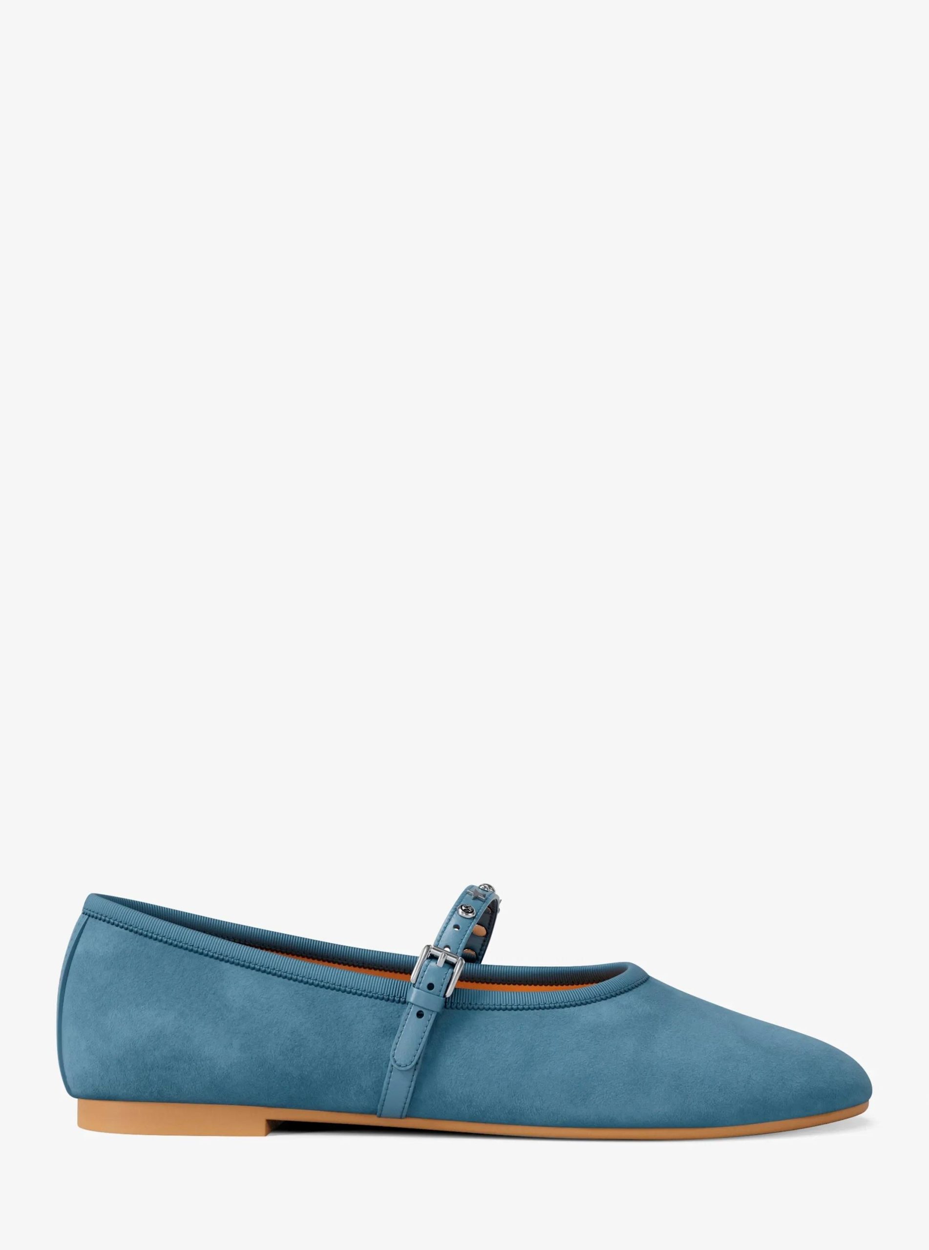 Michael Kors Phoebe Embellished Leather Ballet Flat - Preorder