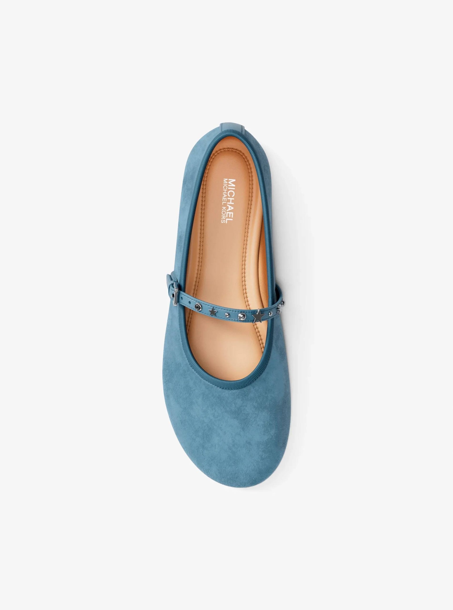 Michael Kors Phoebe Embellished Leather Ballet Flat - Preorder