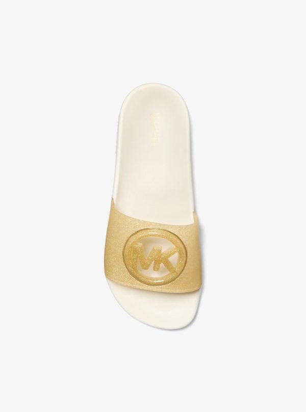 Michael Kors Penny Glitter Embellished PVC Slide Sandal - Preorder