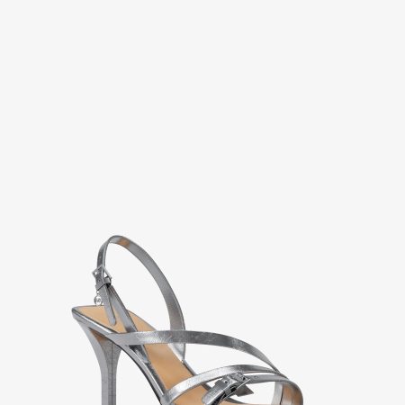 Michael Kors Yvette Metallic Sandal - Preorder — Silver