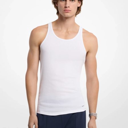 Michael Kors 3-Pack Cotton Tank Top - Preorder — White