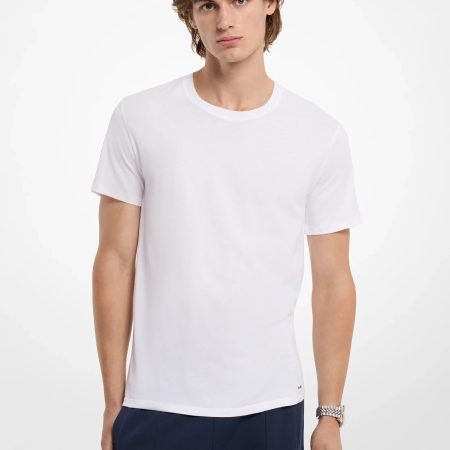 Michael Kors 3-Pack Cotton T-Shirt - Preorder — White