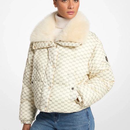 Michael Kors Sherpa Puffer Jacket - Preorder — Cream Logo