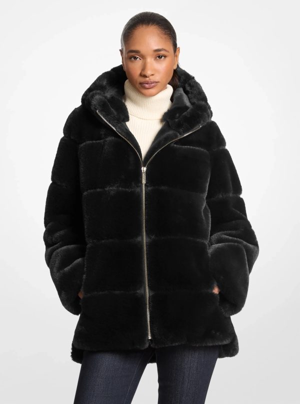 Michael Kors Faux Fur Hooded Coat - Preorder