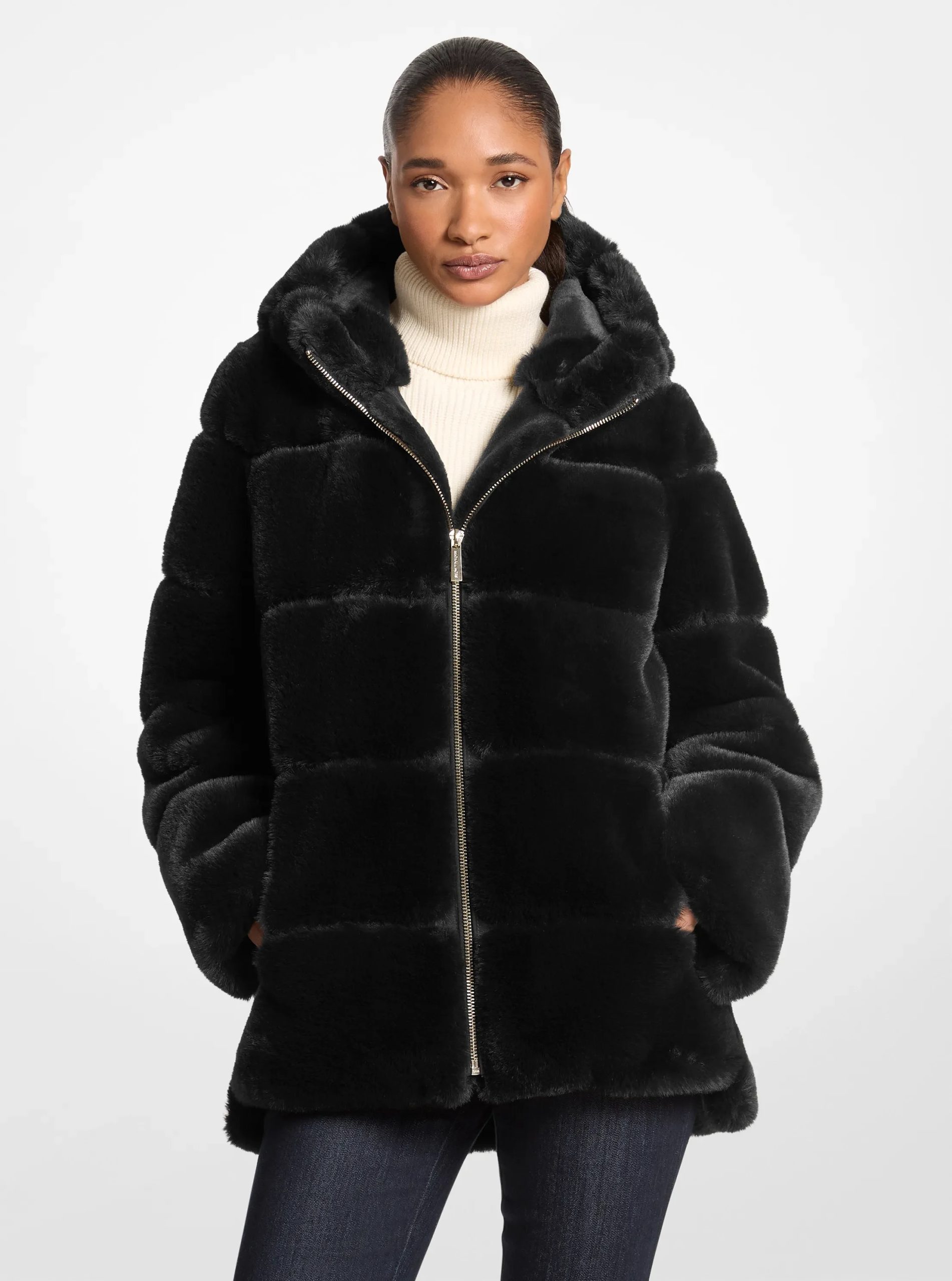 Michael Kors Faux Fur Hooded Coat - Preorder