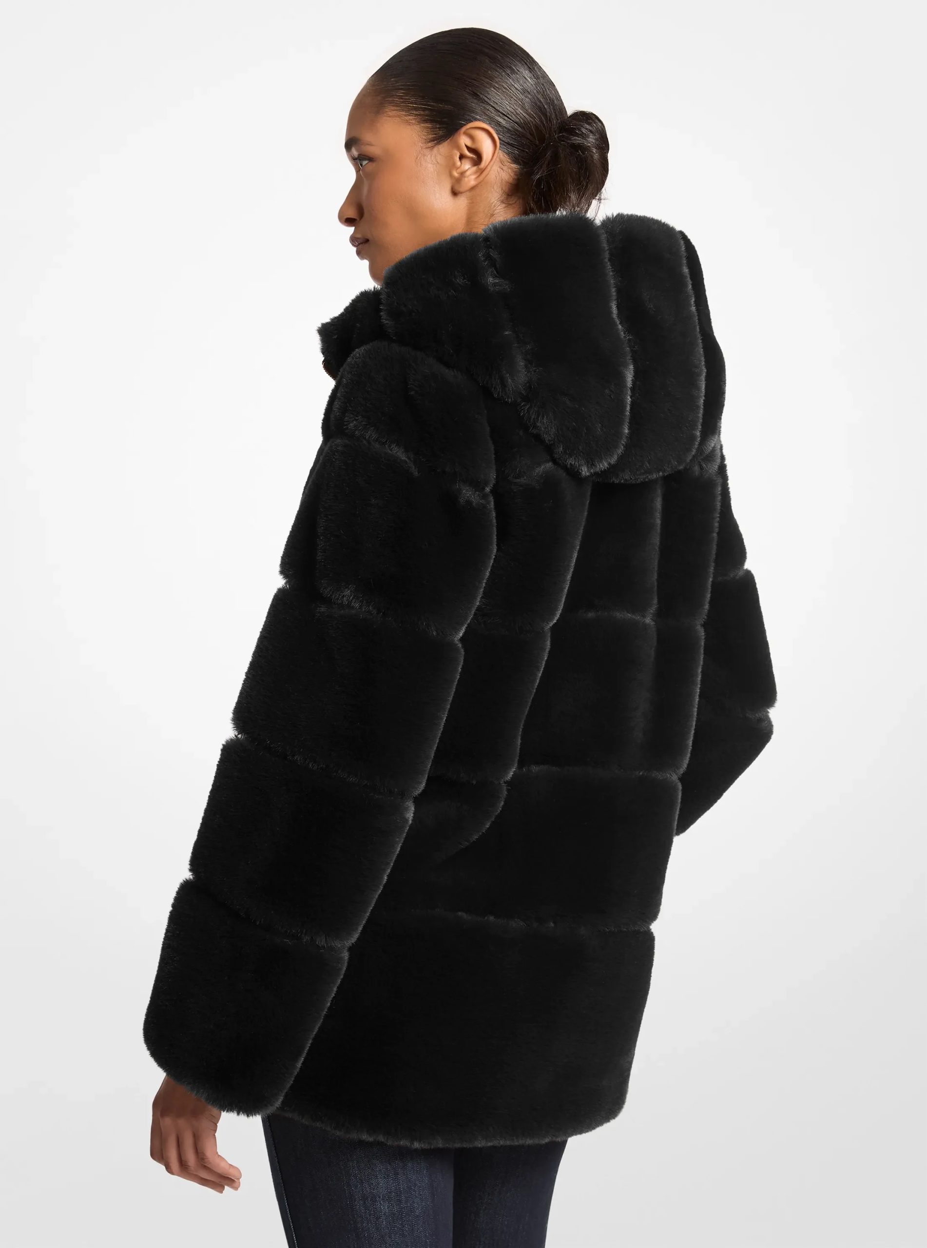 Michael Kors Faux Fur Hooded Coat - Preorder
