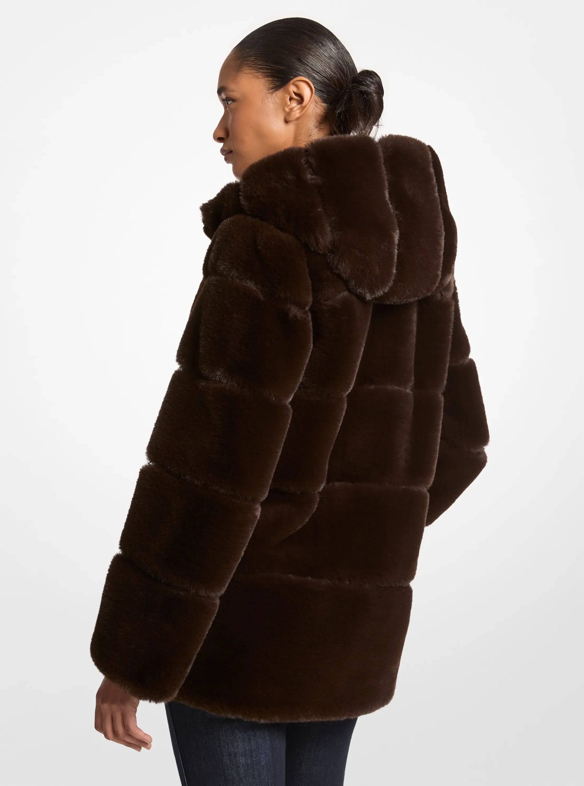 Michael Kors Faux Fur Hooded Coat - Preorder