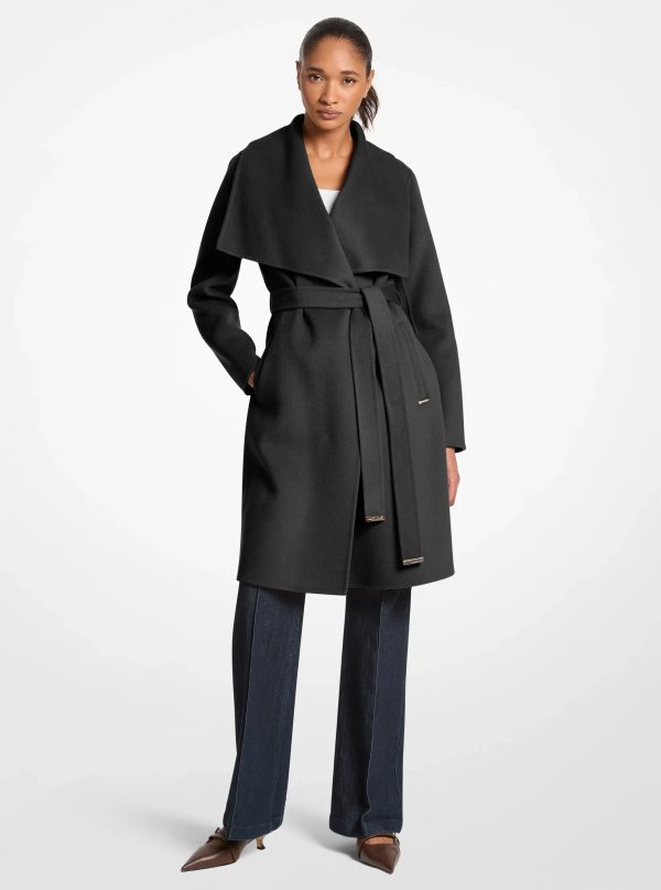 Michael Kors Wool Blend Wrap Coat - Preorder