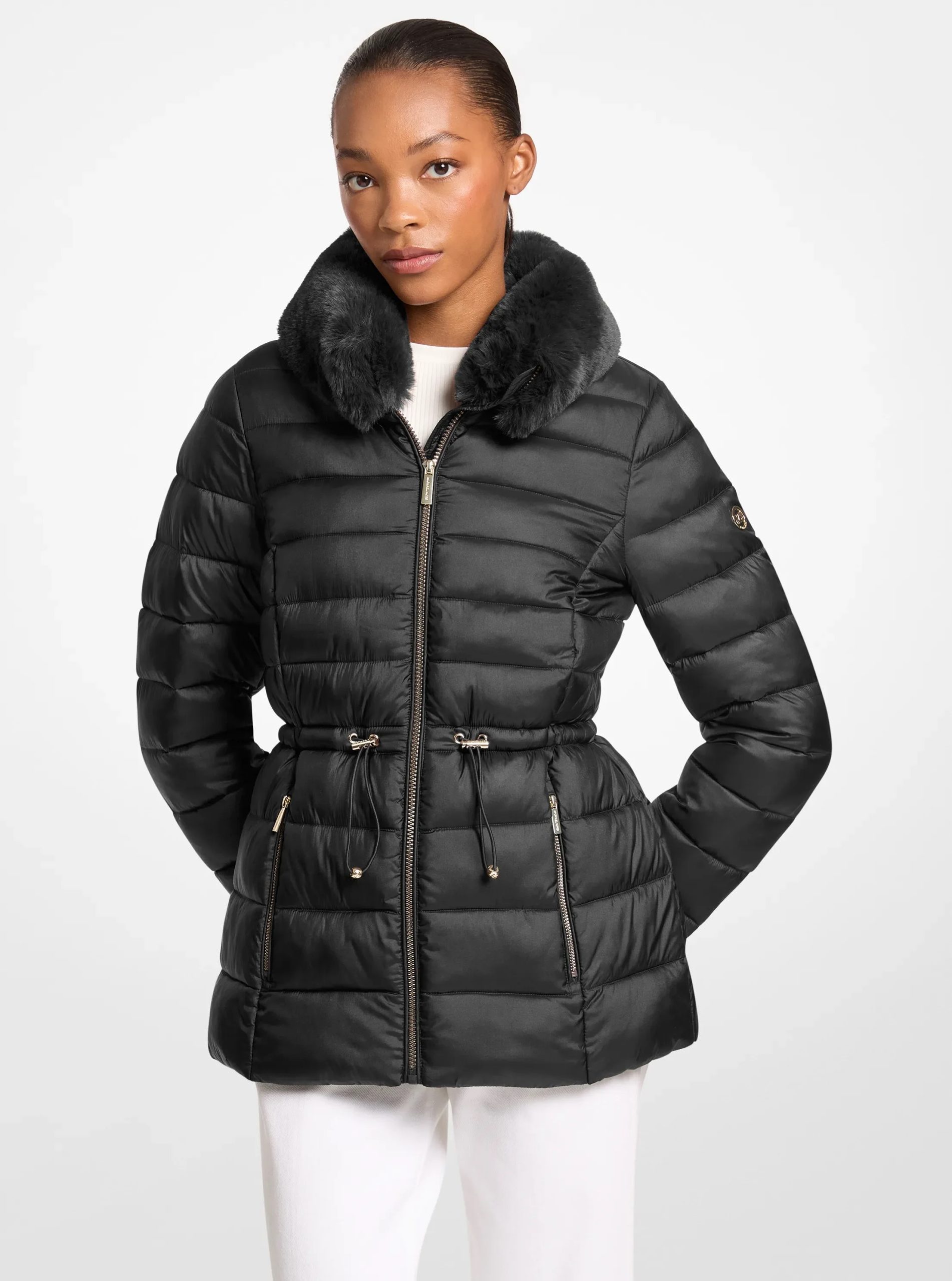 Michael Kors Faux Fur Quilted Puffer Jacket - Preorder