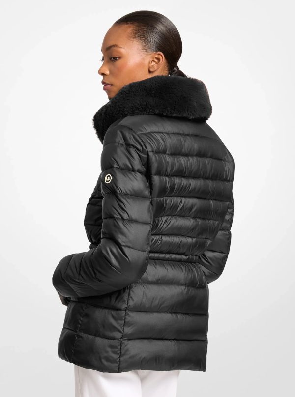 Michael Kors Faux Fur Quilted Puffer Jacket - Preorder