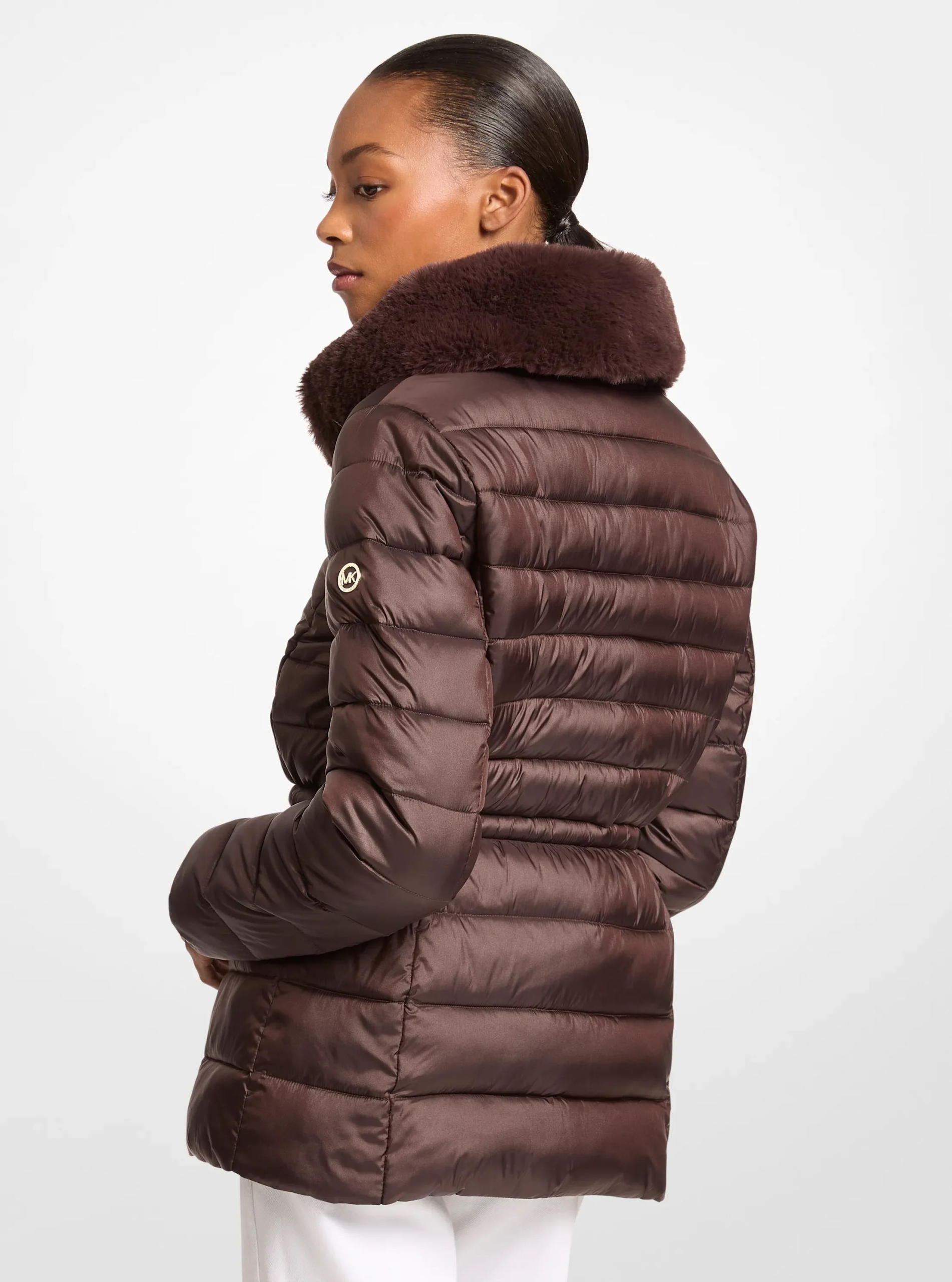 Michael Kors Faux Fur Quilted Puffer Jacket - Preorder