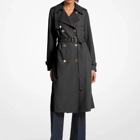 Michael Kors Drapey Trench Coat - Preorder — Black