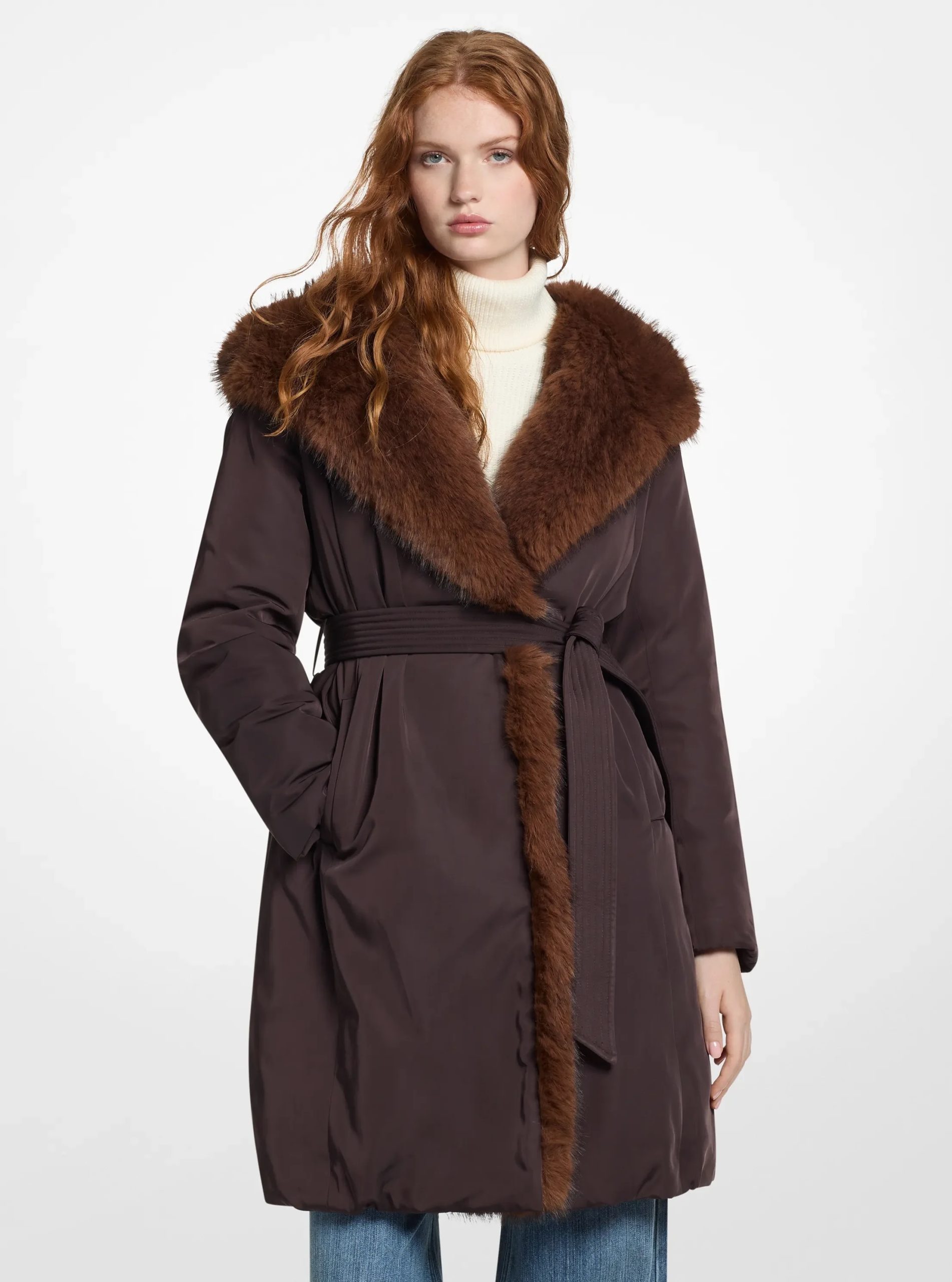 Michael Kors Faux Fur Trim Puffer Jacket - Preorder