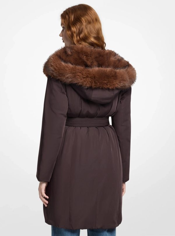 Michael Kors Faux Fur Trim Puffer Jacket - Preorder