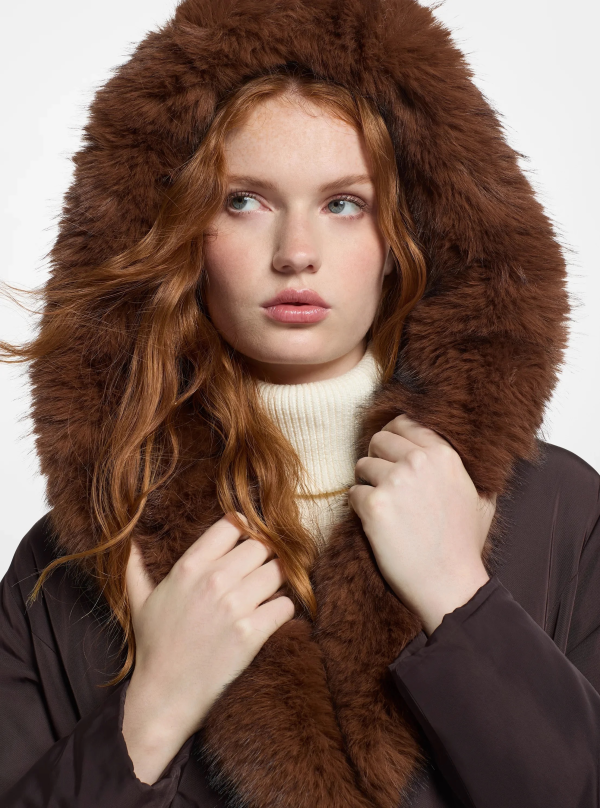 Michael Kors Faux Fur Trim Puffer Jacket - Preorder