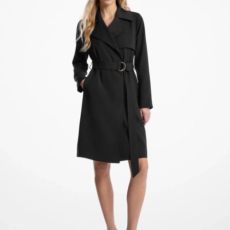 Michael Kors Belted Trench Coat - Preorder — Black