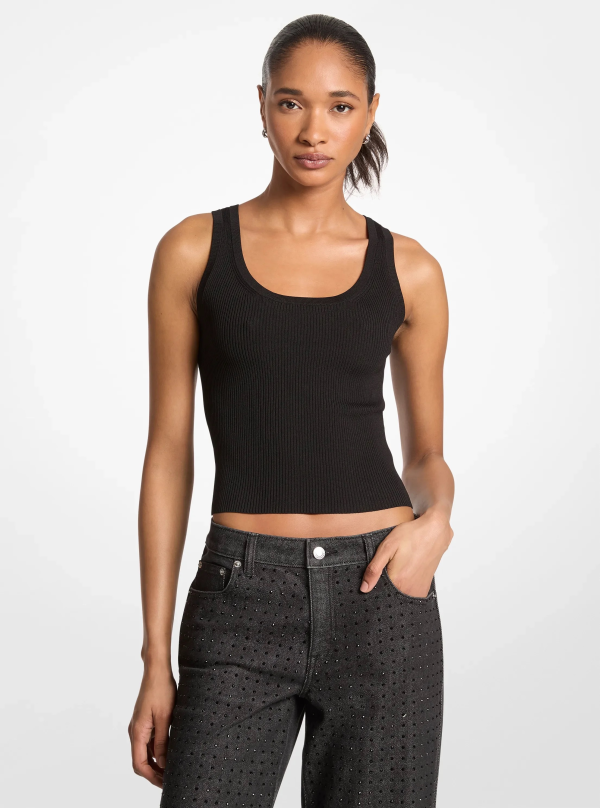 Michael Kors Ribbed Viscose Tank Top - Preorder