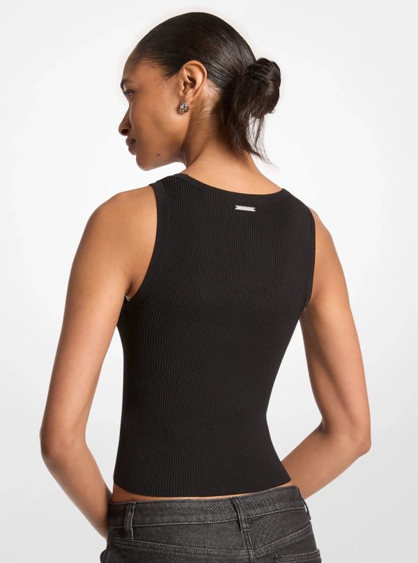 Michael Kors Ribbed Viscose Tank Top - Preorder