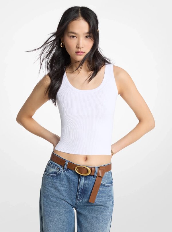 Michael Kors Ribbed Viscose Tank Top - Preorder