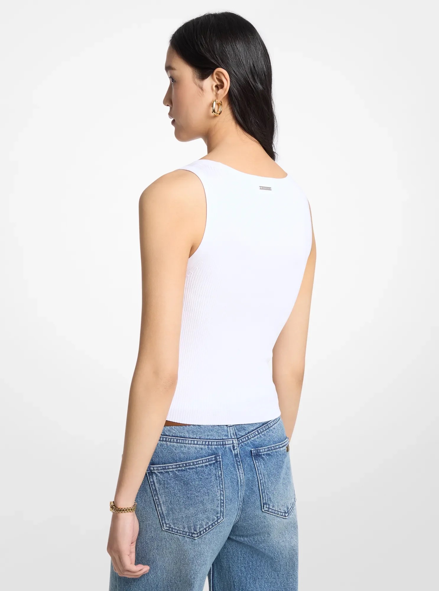 Michael Kors Ribbed Viscose Tank Top - Preorder