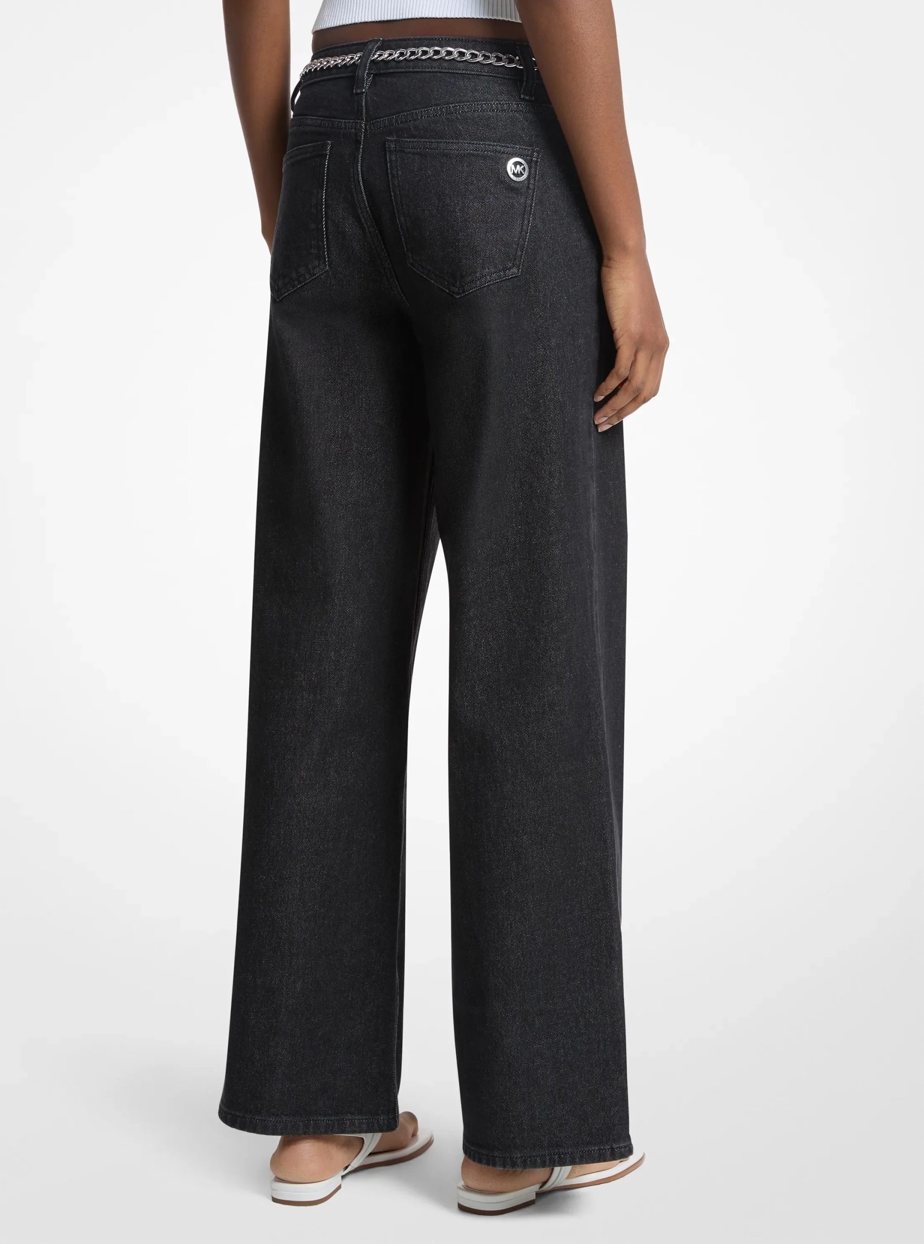 Michael Kors Stretch Denim Wide-Leg Jeans - Preorder
