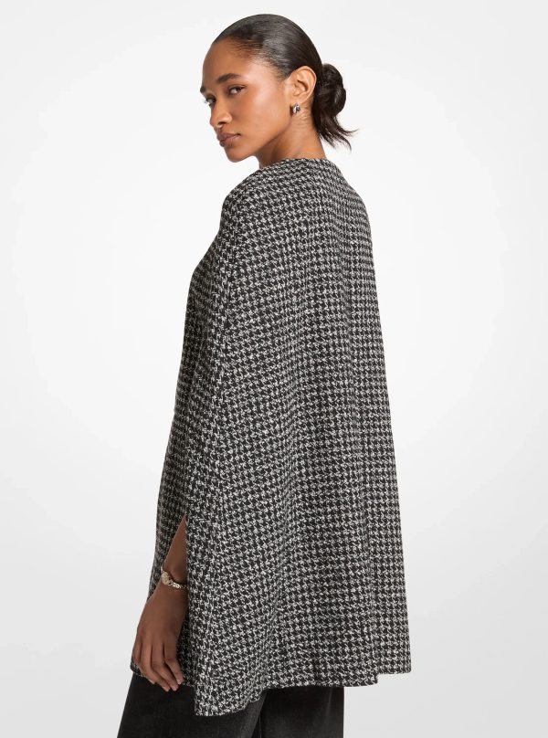 Michael Kors Carson Houndstooth Cape - Preorder