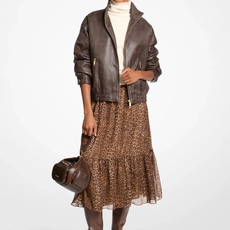 Michael Kors Oversized Blouson Jacket - Preorder — Chocolate