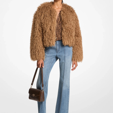 Michael Kors Faux Shearling Jacket - Preorder — Dark Camel