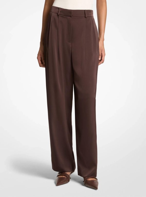 Michael Kors Pleated Satin Pants - Preorder