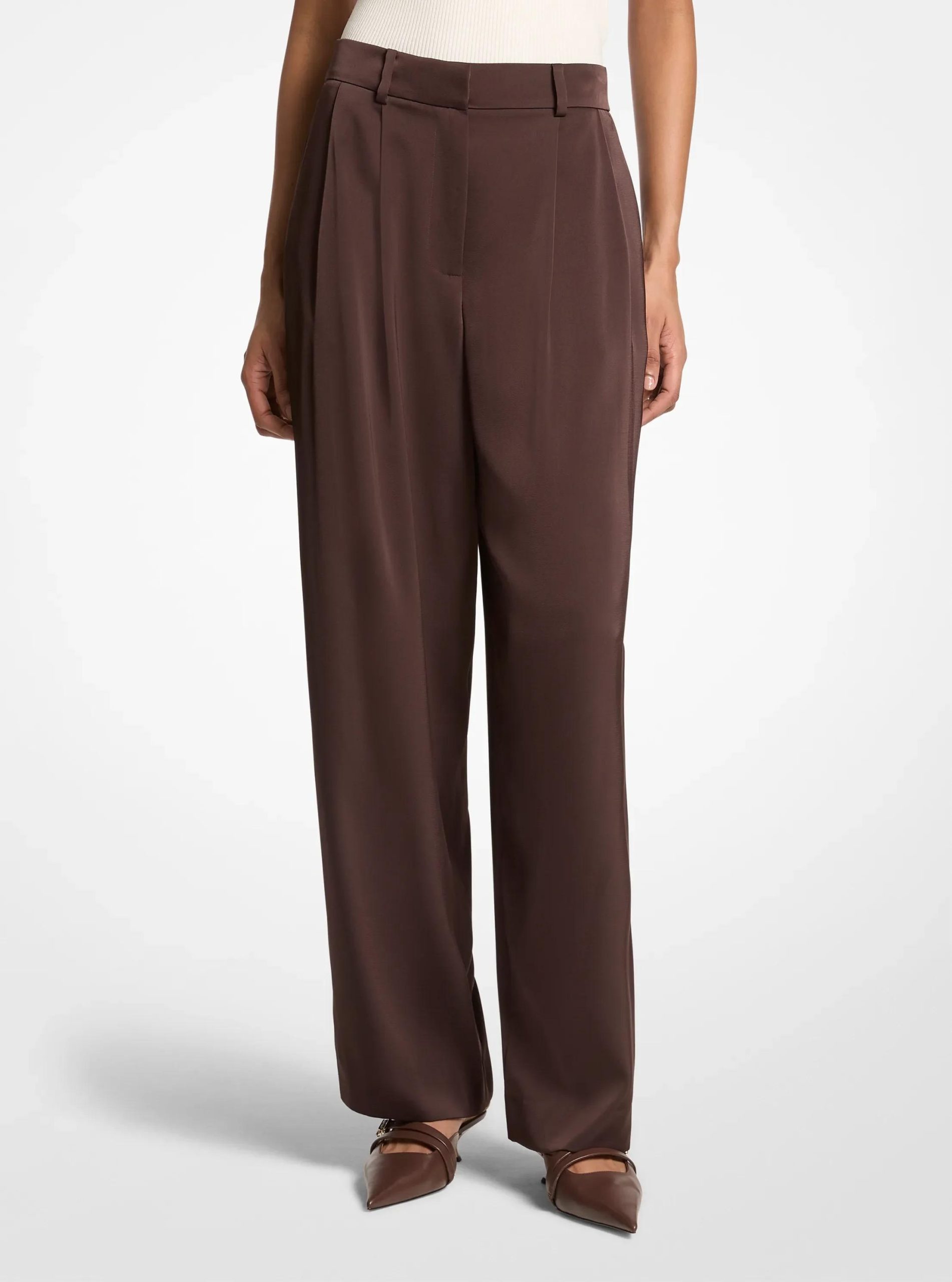 Michael Kors Pleated Satin Pants - Preorder