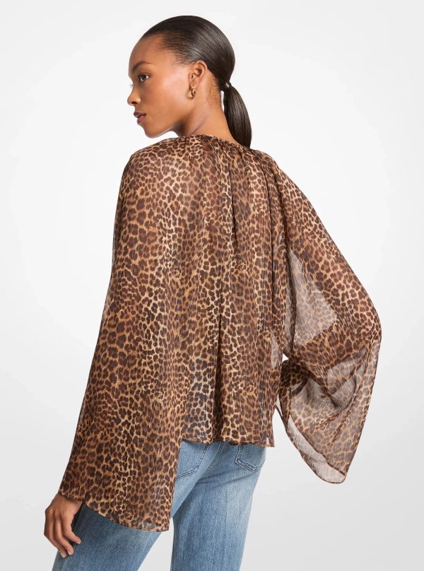 Michael Kors Leopard Print Woven Top - Preorder