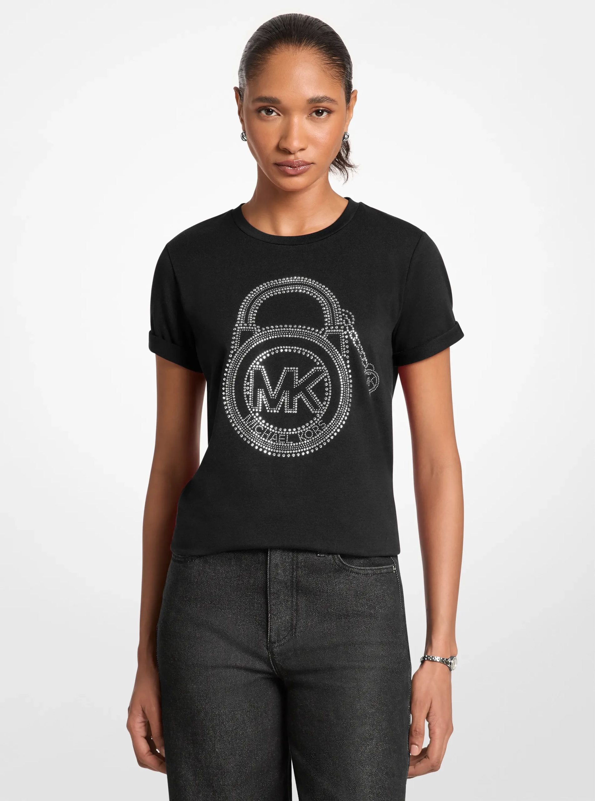 Michael Kors Embellished Graphic Logo T-shirt - Preorder