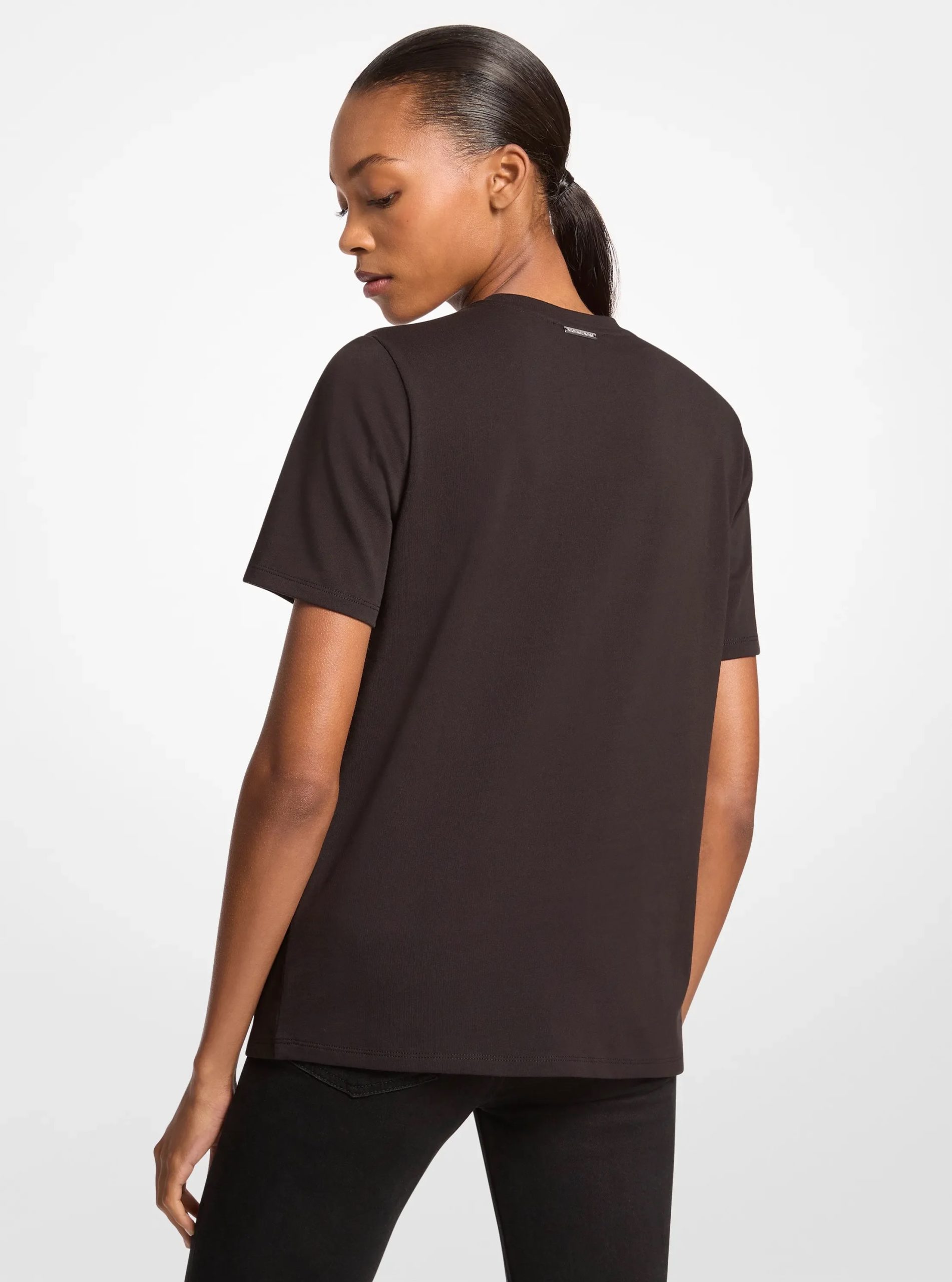 Michael Kors Embellished Printed Cotton Jersey T-Shirt - Preorder - Image 4