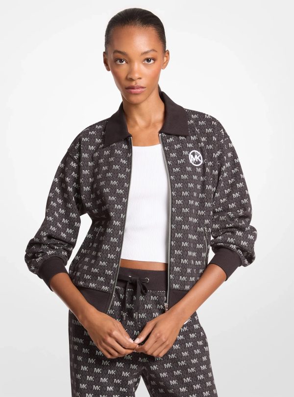 Michael Kors Logo Cotton Blend Zip-Up Jacket - Preorder