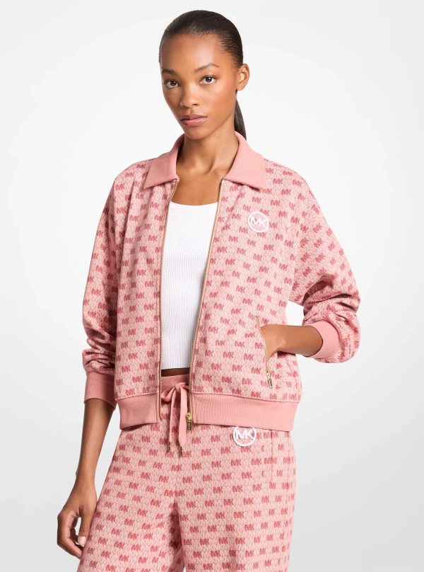 Michael Kors Logo Cotton Blend Zip-Up Jacket - Preorder