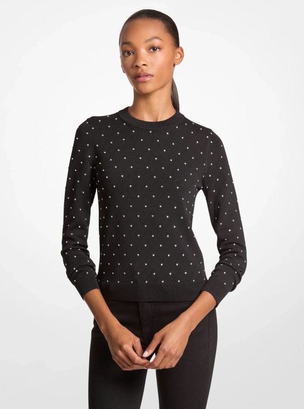 Michael Kors Studded Stretch Viscose Sweater - Preorder
