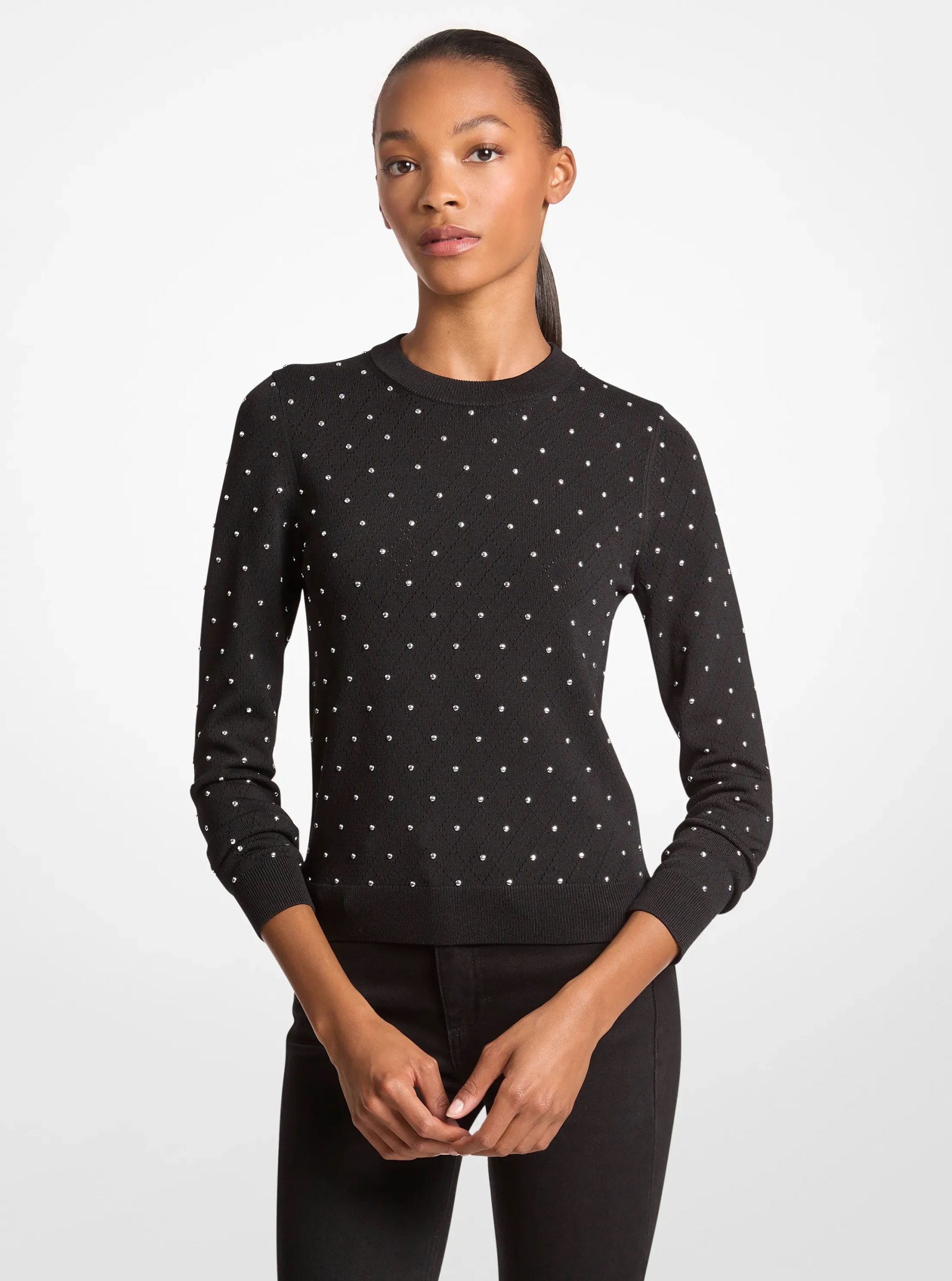 Michael Kors Studded Stretch Viscose Sweater - Preorder