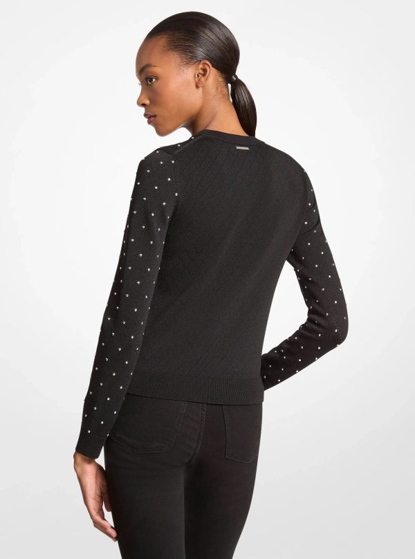 Michael Kors Studded Stretch Viscose Sweater - Preorder